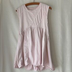 Urban Outfitters Light Pink Top Tunic Patchwork light tie-dye Lagenlook Hippie